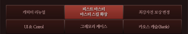 피스트 마스터&마스터 스킬 확장